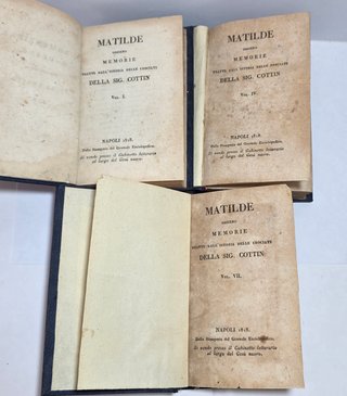 Matilde Memorie Istoria Crociate Cottin 1818