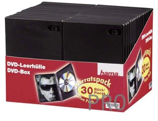 Hama 11495 - Pack de 30 Cajas para CD/DVD.