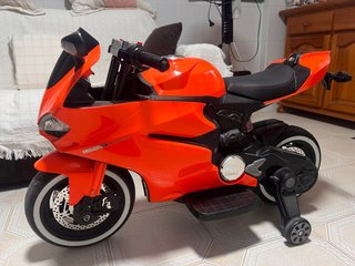 Moto a Batería Infantil Naranja