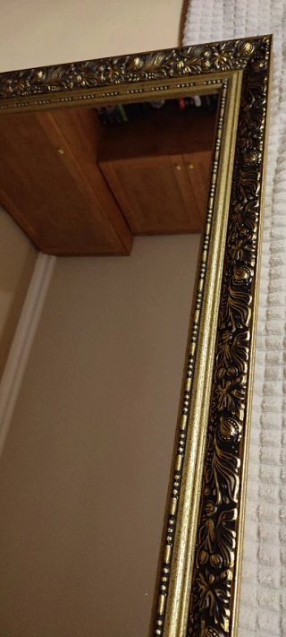 Espejo Vintage Dorado Ornamentado