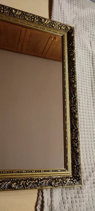 Espejo Vintage Dorado Ornamentado
