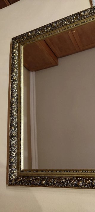 Espejo Vintage Dorado Ornamentado