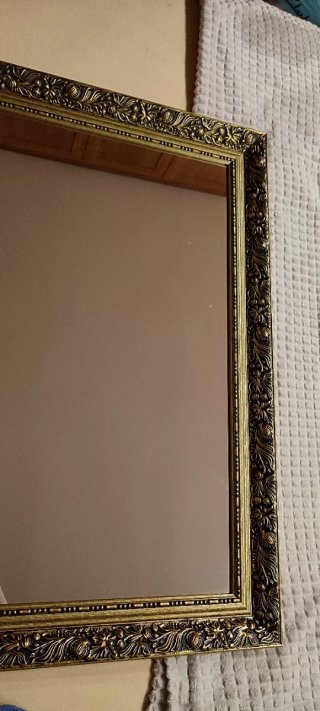 Espejo Vintage Dorado Ornamentado