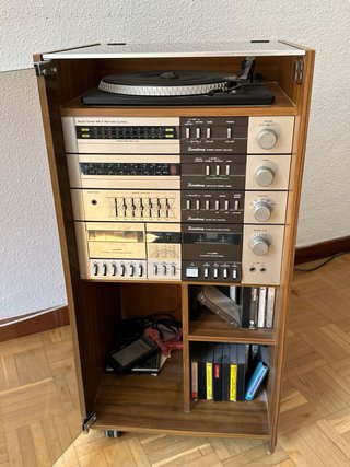 Torre de música Binatone: Radio, Vinilo y Cassette