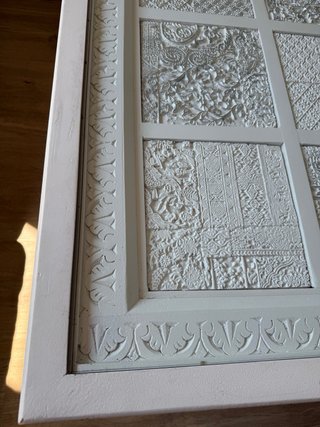 Mesa de centro de madera y cristal