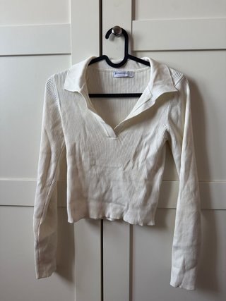 Camiseta Stradivarius blanca talla M