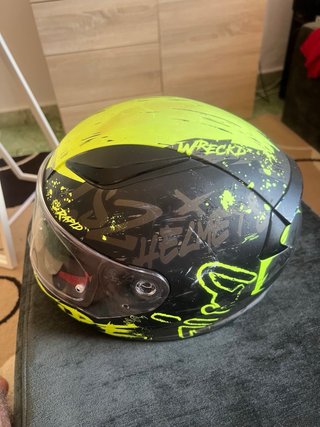 Casco Moto LS2 Talla L Amarillo