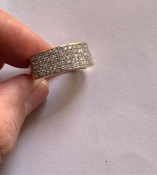 Sortija Oro Blanco 18Kts y 100 Diamantes 1CT