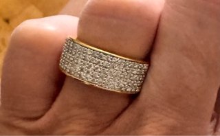 Sortija Oro Blanco 18Kts y 100 Diamantes 1CT