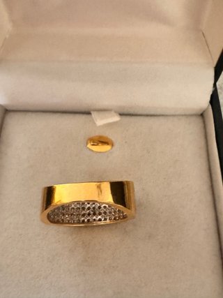 Sortija Oro Blanco 18Kts y 100 Diamantes 1CT