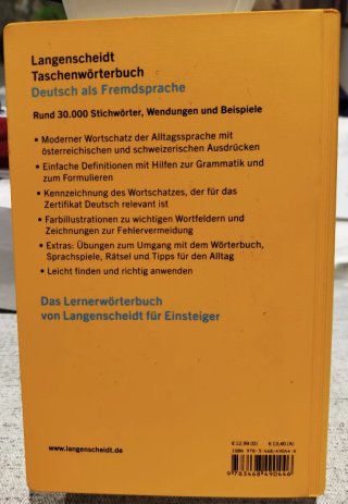 Langenscheidt, Taschenwörterbuch Deutsch als Fr...
