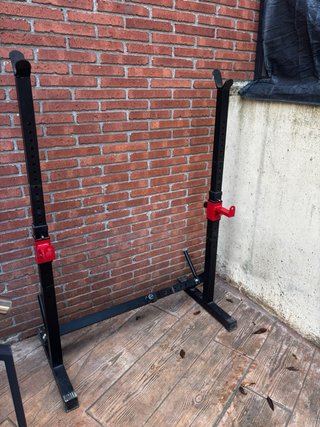 Rack de pesas ajustable para sentadillas