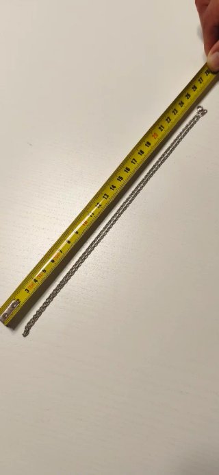 Collana elegante con catena in argento a maglie di corda