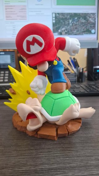 Figura 3D Mario Bros - 15 piezas