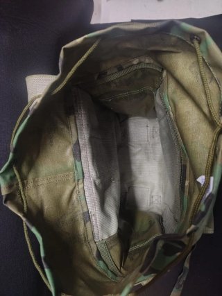 Mochila militar combate camuflaje vintage
