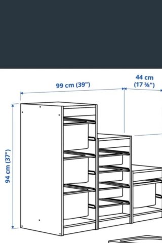 Estantería modular Ikea blanca