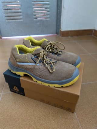Zapatos de seguridad Delta Plus Marrón/Amarillo