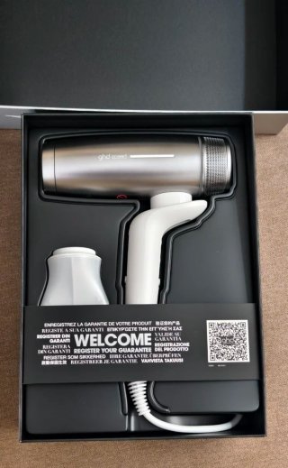 Secador GHD Speed Profesional Blanco y Plata