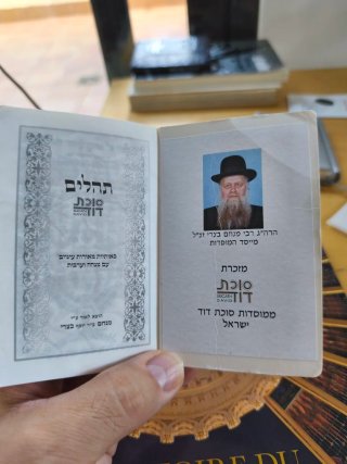 Tehilim libro Salmos en hebreo letra grande