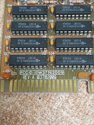 tarjeta grafica oak OTIVGA 3716, ISA 16 bit,
