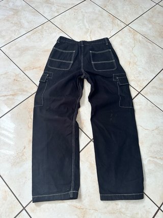 Jeans cargo uomo neri tg.40
