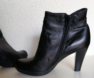 Botines Salmagodi Piel Talla 40 Tacón