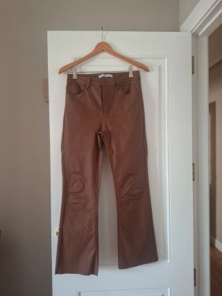 Pantalón efecto piel Tifossi camel
