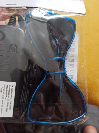 Pajarita KIK Negra con Luz LED