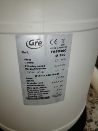 Depuradora de arena Gre FA6030C Recoger en SONSECA