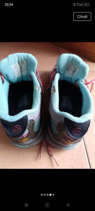 Scarpe da trekking La Sportiva grigie rosse