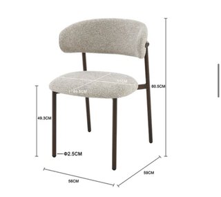 2 Sillas de comedor beige