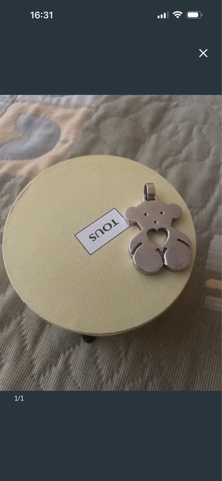 Colgante Tous Oso Corazón Plata Descatalogado