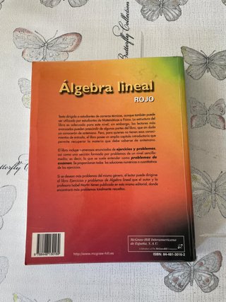 LIBRO DE ALGEBRA LINEAL DE JESUS ROJO
