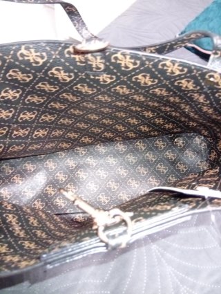 Set de 3 Bolsos Guess Monograma Marrón
