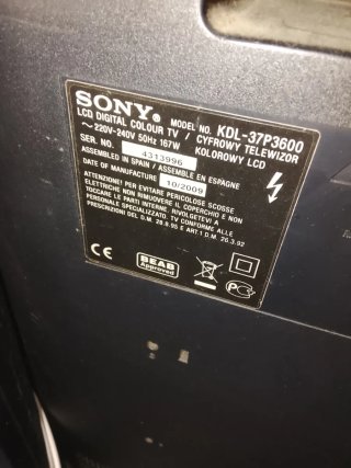 Televisor Sony Bravia 37 Negro