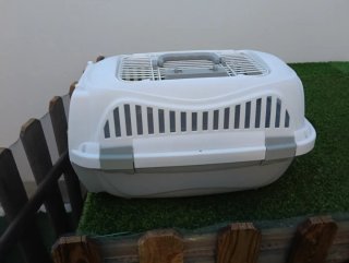 Transportín para mascotas (conejo, gato, hurón)