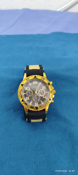 Reloj Geneva Dorado y Negro