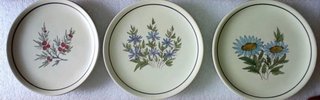 Set 3 Piatti Decorativi Ceramica