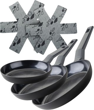 Fackelmann Set 3 padelle antiaderenti