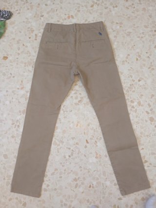 Pantalón chino hombre beige