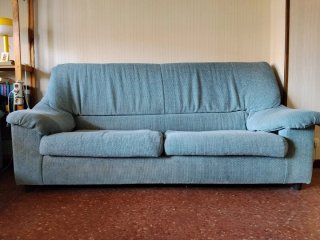 Sofás azules de tela (2 unidades)