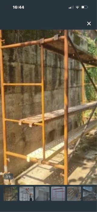 Andamio de obra metálico 2 escalas mas cruze i pla