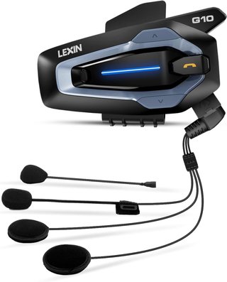 LEXIN G10 Interfono Moto Bluetooth