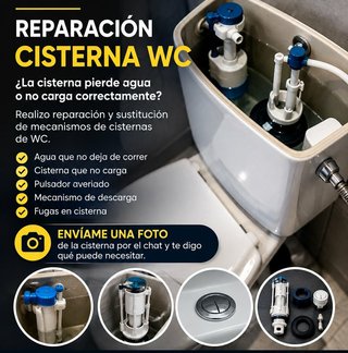 Reparación cisterna WC inodoro Fontanero