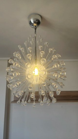 Lámpara de techo cristal transparente