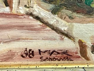 Cuadro al Oleo pintado a mano Caravaca de la Cruz