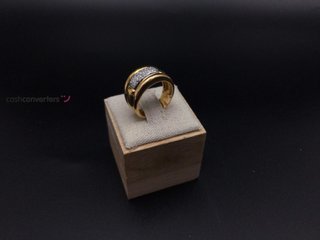 anillo oro 18k con piedra con circonita