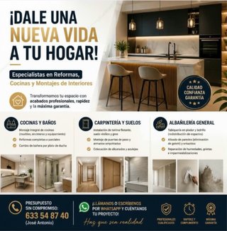 Reformas y instalación de baños y cocinas