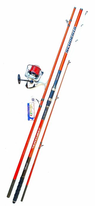 Equipo Surfcasting, Caña Vercelli, Carrete Pesca