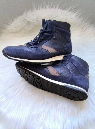 Botín Massimo Dutti Azul/Marrón
